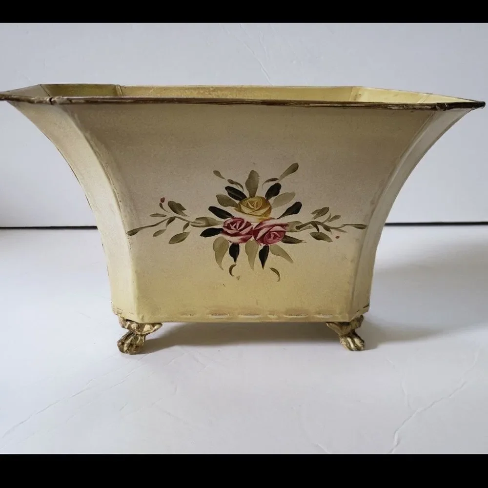 Metal  Planter Cache Pot - Picture 2 of 8